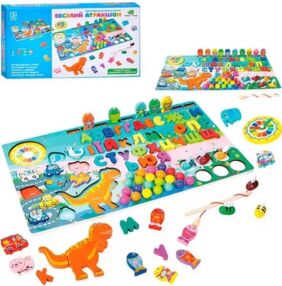 гра деревяна Багатофункціональна дошка md 0829