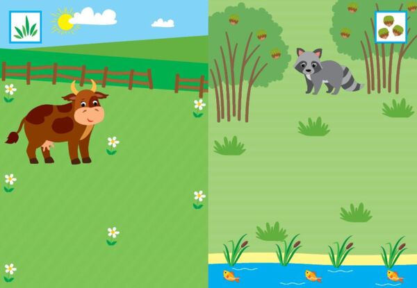 Наклей малятко! Хрум-хрум! Що ідять тварини? Ціна (цена) 27.80грн. | придбати  купити (купить) Наклей малятко! Хрум-хрум! Що ідять тварини? доставка по Украине, купить книгу, детские игрушки, компакт диски 1