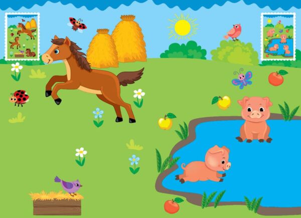 Прості аплікаціі великими наліпками.Лісові звірята Ціна (цена) 49.40грн. | придбати  купити (купить) Прості аплікаціі великими наліпками.Лісові звірята доставка по Украине, купить книгу, детские игрушки, компакт диски 1