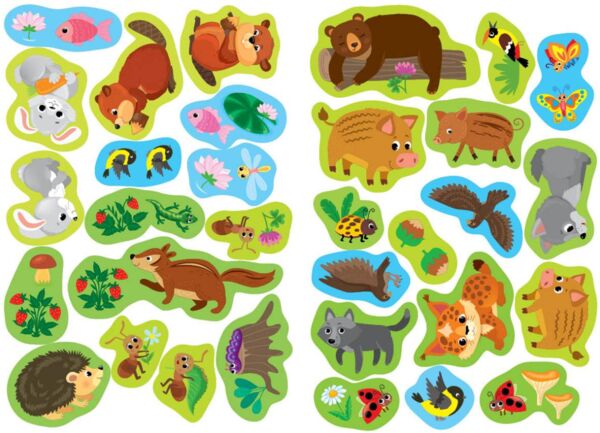 Прості аплікаціі великими наліпками.Лісові звірята Ціна (цена) 49.40грн. | придбати  купити (купить) Прості аплікаціі великими наліпками.Лісові звірята доставка по Украине, купить книгу, детские игрушки, компакт диски 2