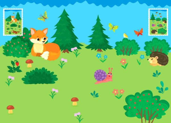 Прості аплікаціі великими наліпками.Лісові звірята Ціна (цена) 49.40грн. | придбати  купити (купить) Прості аплікаціі великими наліпками.Лісові звірята доставка по Украине, купить книгу, детские игрушки, компакт диски 1