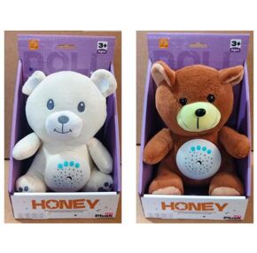 Нічник Ведмедик музичний проектор зоряного неба 2 режими K432-1-3