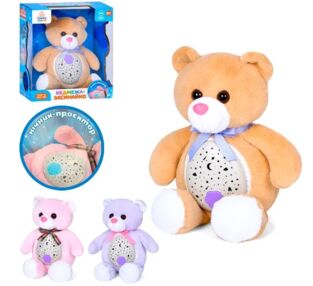 Нічник Ведмедик плюшевий 3 кольори музичний HB 0046 ABC