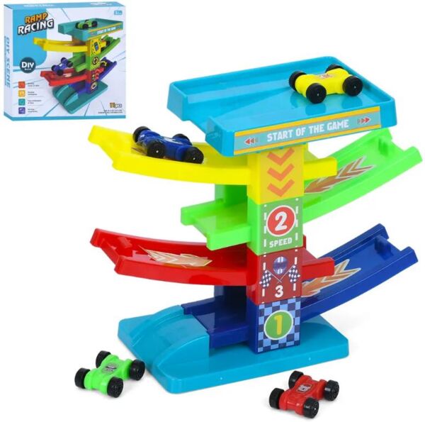 Трек машинки 4 штуки 11 деталей 61T46 Ціна (цена) 93.00грн. | придбати  купити (купить) Трек машинки 4 штуки 11 деталей 61T46 доставка по Украине, купить книгу, детские игрушки, компакт диски 0