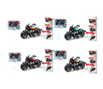 Конструктор мотоцикл,21 см на батарейках інерційний викрутка 4 кольори 8080P-9-10-11-12