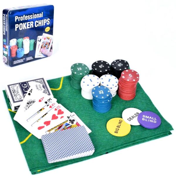 Гра настільна покер 400 фішок 2 колоди карт сукно, в металевій коробці TD202331 Ціна (цена) 746.00грн. | придбати  купити (купить) Гра настільна покер 400 фішок 2 колоди карт сукно, в металевій коробці TD202331 доставка по Украине, купить книгу, детские игрушки, компакт диски 0