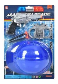 Набір амуніції каска револьвер кулі присоски наручники 32-17