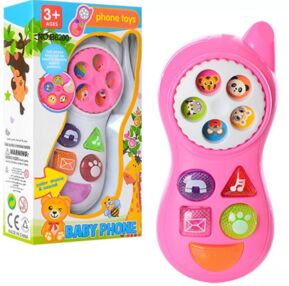 Телефон 13 см музичний світло 2 кольори B6200