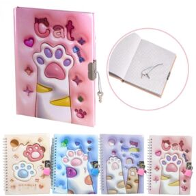 Блокнот дитячий 13 х 18 см 46 аркушів у клітинку на спіралі із замком 96-12