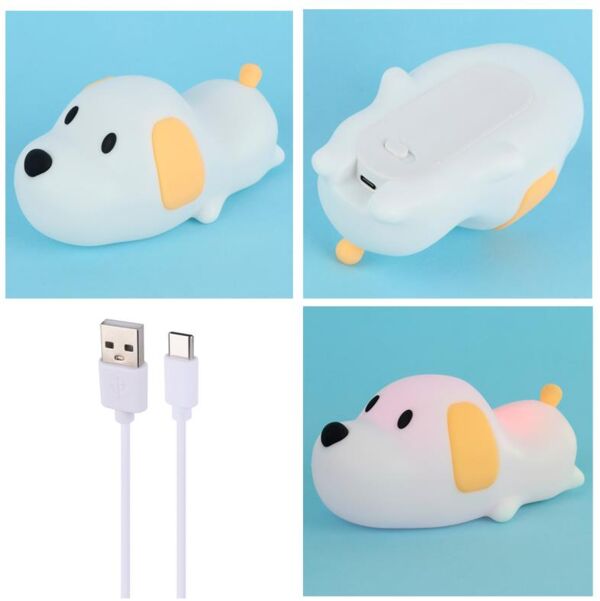 Нічник силіконовий Песик 15,5 х 7,5 см HY-2225 Ціна (цена) 319.20грн. | придбати  купити (купить) Нічник силіконовий Песик 15,5 х 7,5 см HY-2225 доставка по Украине, купить книгу, детские игрушки, компакт диски 0