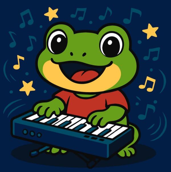 Розпис по номерах 25х25 КНО1303 Жаба з піаніно Ідейка Ціна (цена) 125.00грн. | придбати  купити (купить) Розпис по номерах 25х25 КНО1303 Жаба з піаніно Ідейка доставка по Украине, купить книгу, детские игрушки, компакт диски 0