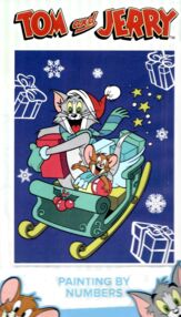 Розпис по номерах 30х40 КНО6859 WB Tom and Jerry на санчатах "Ідейка"