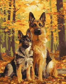 Розпис по номерах 40х50 КНО6844 Лісові друзі"Ідейка"