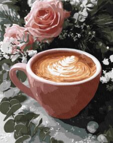 Розпис по номерах 40х50 КНО5747 Новорічне лате "Ідейка"