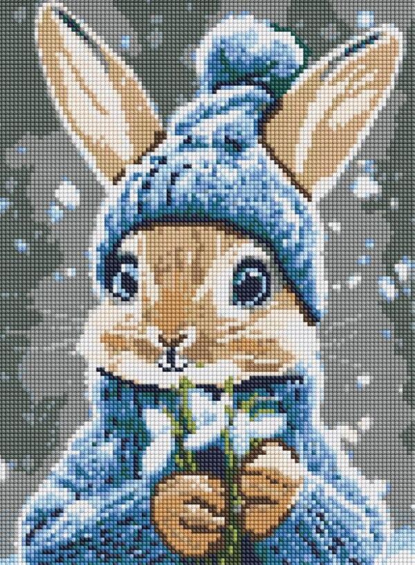 Алмазна мозаїка 30х40 АМО20039 Кролик з підсніжниками Ідейка Ціна (цена) 268.80грн. | придбати  купити (купить) Алмазна мозаїка 30х40 АМО20039 Кролик з підсніжниками Ідейка доставка по Украине, купить книгу, детские игрушки, компакт диски 0