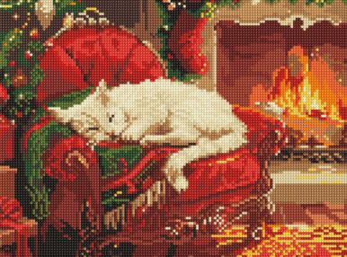 Алмазна мозаїка 30х40 АМО8104 Святковий затишок "Ідейка"