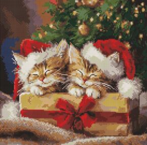 Алмазна мозаїка 40х40 АМО20008 Пухнасті подарунки "Ідейка"