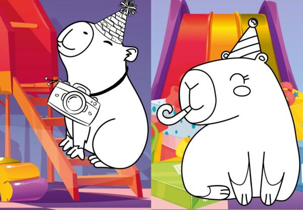 Розмальовка зі стікерами Свято капібари Ідейка CB22 Ціна (цена) 56.00грн. | придбати  купити (купить) Розмальовка зі стікерами Свято капібари Ідейка CB22 доставка по Украине, купить книгу, детские игрушки, компакт диски 2