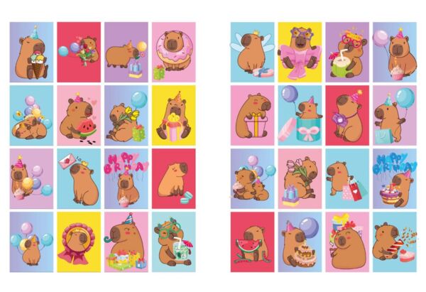 Розмальовка зі стікерами Свято капібари Ідейка CB22 Ціна (цена) 56.00грн. | придбати  купити (купить) Розмальовка зі стікерами Свято капібари Ідейка CB22 доставка по Украине, купить книгу, детские игрушки, компакт диски 1