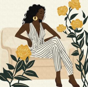 Розпис по номерах 40х40 КНО8634 Стильні лінії "Ідейка"