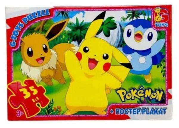 Пазли G-Toys 35 елементів midi Покемони PM01 Ціна (цена) 64.50грн. | придбати  купити (купить) Пазли G-Toys 35 елементів midi Покемони PM01 доставка по Украине, купить книгу, детские игрушки, компакт диски 0