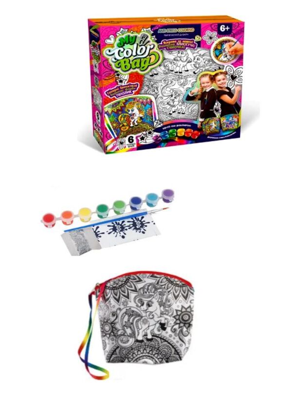 Набір для творчості Сумка-розмальовка міні My Color Bag mCOB-01-02 Ціна (цена) 128.10грн. | придбати  купити (купить) Набір для творчості Сумка-розмальовка міні My Color Bag mCOB-01-02 доставка по Украине, купить книгу, детские игрушки, компакт диски 0