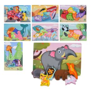 ИД Дерев гра MD 0744 Пазли 6 в 1, 8 видів