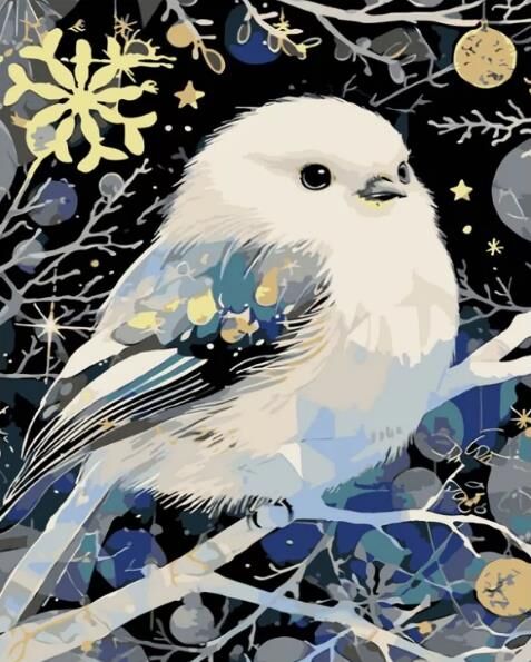 Розпис по номерах 40х50 AH1239 Зимова пташка на чорному фоні Strateg Ціна (цена) 294.52грн. | придбати  купити (купить) Розпис по номерах 40х50 AH1239 Зимова пташка на чорному фоні Strateg доставка по Украине, купить книгу, детские игрушки, компакт диски 0