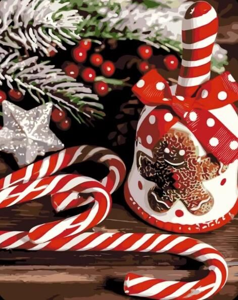 Розпис по номерах 40х50 VG015 Різдвяний дзвіночок Strateg Ціна (цена) 192.32грн. | придбати  купити (купить) Розпис по номерах 40х50 VG015 Різдвяний дзвіночок Strateg доставка по Украине, купить книгу, детские игрушки, компакт диски 0