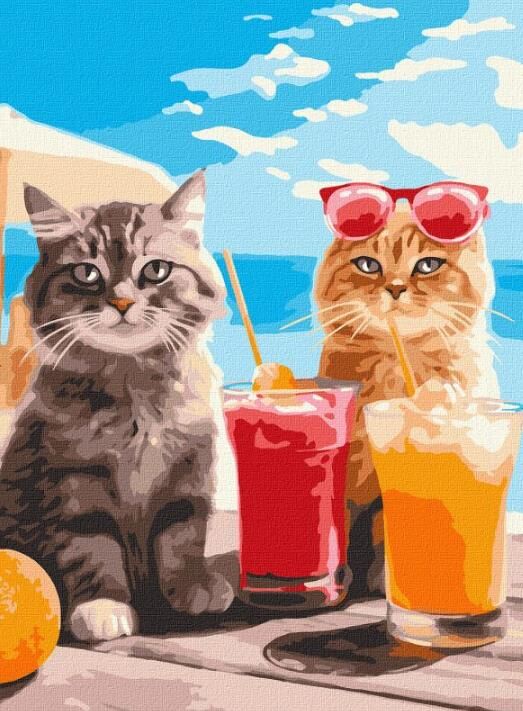 Розпис по номерах 30х40 КНО6601 Котики на відпочинку Ідейка Ціна (цена) 157.10грн. | придбати  купити (купить) Розпис по номерах 30х40 КНО6601 Котики на відпочинку Ідейка доставка по Украине, купить книгу, детские игрушки, компакт диски 0