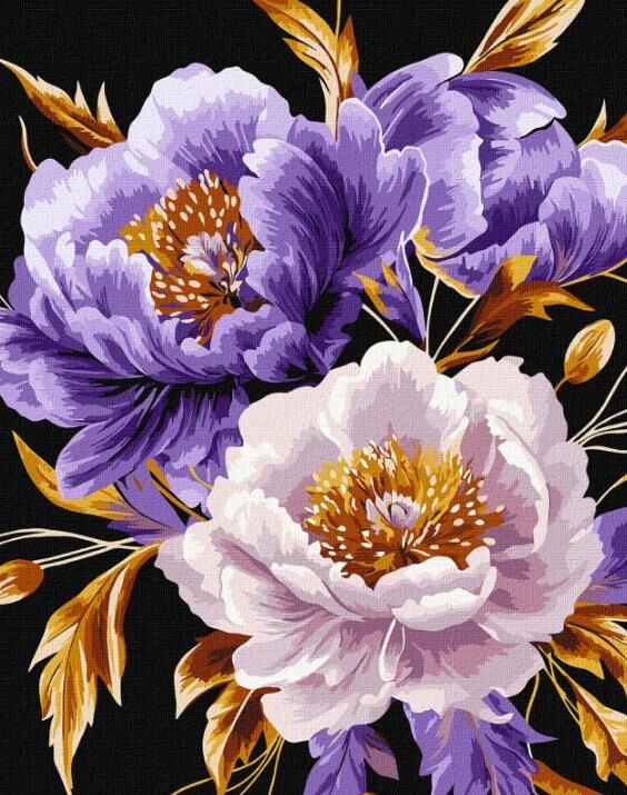 Розпис по номерах 40х50 КНО3309 Пурпуровий шик з фарбами металік Ідейка Ціна (цена) 196.50грн. | придбати  купити (купить) Розпис по номерах 40х50 КНО3309 Пурпуровий шик з фарбами металік Ідейка доставка по Украине, купить книгу, детские игрушки, компакт диски 0