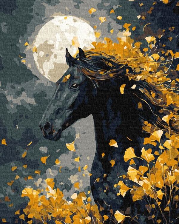 Розпис по номерах 40х50 КНО6836 Кінь і вітер з фарбами металік Ідейка Ціна (цена) 190.80грн. | придбати  купити (купить) Розпис по номерах 40х50 КНО6836 Кінь і вітер з фарбами металік Ідейка доставка по Украине, купить книгу, детские игрушки, компакт диски 0