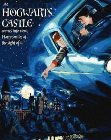 Розпис по номерах 40х50 КН08719 WB "Harry Potter:Політ на авто з фарбами металік" "Ідейка"