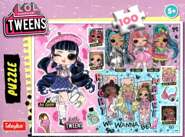Пазли 100 елементів LOL Surprise Tweens Collection LP100-004 Ціна (цена) 173.00грн. | придбати  купити (купить) Пазли 100 елементів LOL Surprise Tweens Collection LP100-004 доставка по Украине, купить книгу, детские игрушки, компакт диски 0