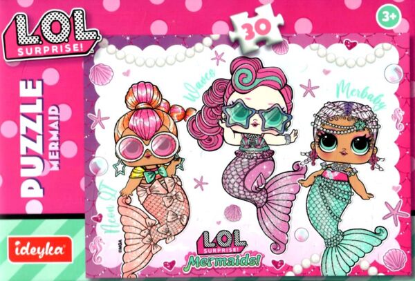 Пазли 30 елементів LOL Surprise MermaidL P30-003 Ціна (цена) 94.00грн. | придбати  купити (купить) Пазли 30 елементів LOL Surprise MermaidL P30-003 доставка по Украине, купить книгу, детские игрушки, компакт диски 0