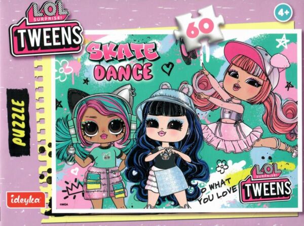 Пазли 60 елементів LOL Surprise Tweens Skate Dance LP60-005 Ціна (цена) 109.80грн. | придбати  купити (купить) Пазли 60 елементів LOL Surprise Tweens Skate Dance LP60-005 доставка по Украине, купить книгу, детские игрушки, компакт диски 1