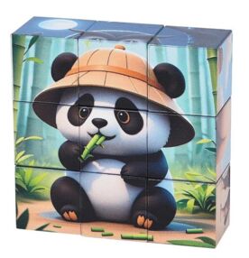 Гра кубики пазли 9 штук магнітні 3 види тварини транспорт динозаври дракони CL325-1-2-3