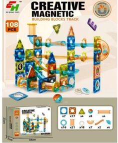 Конструктор магнітний 108 деталей з кульками E123