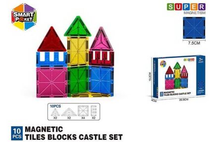 Конструктор магнітний 10 деталей S-1001