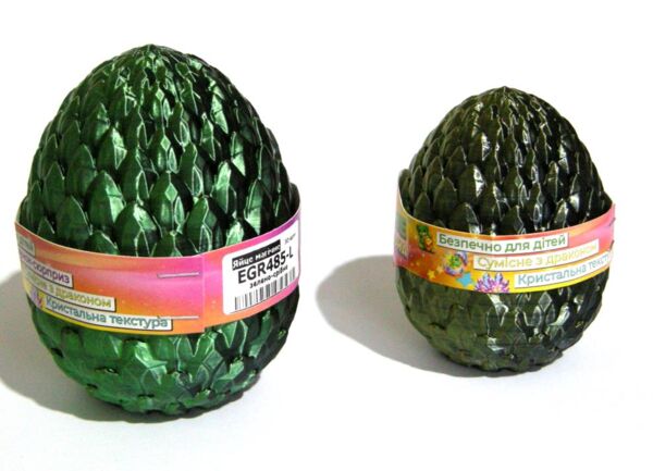 Яйце магічне 16 см Зелено-срібне EGR485-XL Ціна (цена) 549.00грн. | придбати  купити (купить) Яйце магічне 16 см Зелено-срібне EGR485-XL доставка по Украине, купить книгу, детские игрушки, компакт диски 1