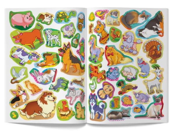 Велика книжка розвивальні наліпки розумні завдання свійські тварини Ціна (цена) 50.32грн. | придбати  купити (купить) Велика книжка розвивальні наліпки розумні завдання свійські тварини доставка по Украине, купить книгу, детские игрушки, компакт диски 4