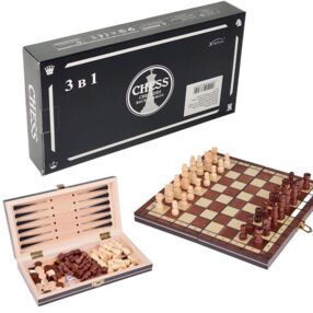 Шахи шашки нарди 24 см 7-4