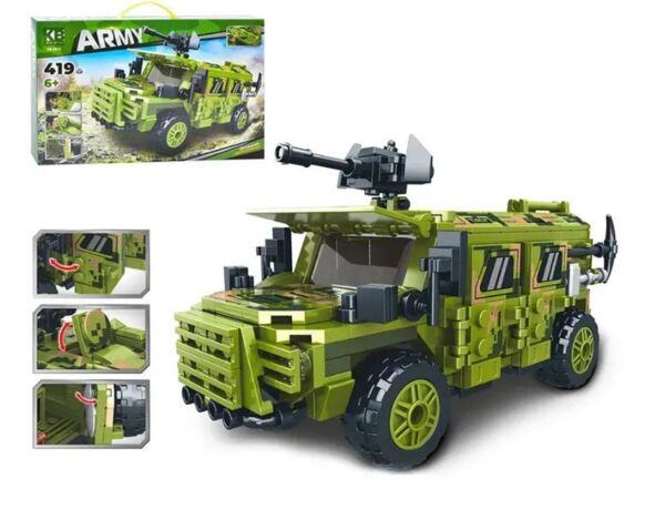 Конструктор Військова машина 419 деталей KB 2013 Ціна (цена) 300.90грн. | придбати  купити (купить) Конструктор Військова машина 419 деталей KB 2013 доставка по Украине, купить книгу, детские игрушки, компакт диски 0