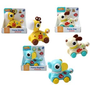 Тварина на колесах 15 см рухливий хвіст-тріскачка 3 види музична 66005-6-7