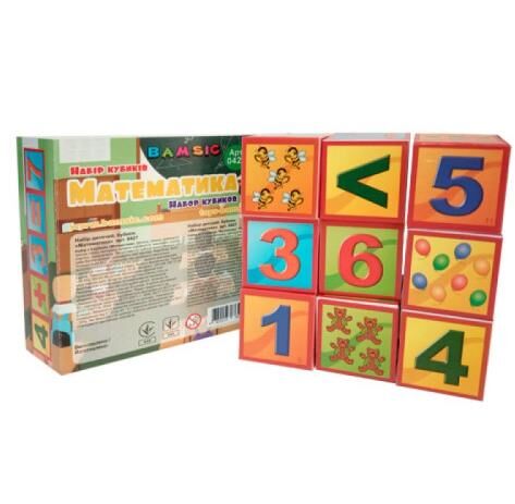 Кубики Математика 0429 Ціна (цена) 68.83грн. | придбати  купити (купить) Кубики Математика 0429 доставка по Украине, купить книгу, детские игрушки, компакт диски 1
