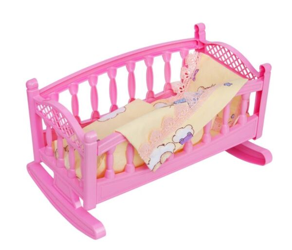 Ліжечко колиска мале з постіллю кольори мікс 006/7 Ціна (цена) 248.38грн. | придбати  купити (купить) Ліжечко колиска мале з постіллю кольори мікс 006/7 доставка по Украине, купить книгу, детские игрушки, компакт диски 1