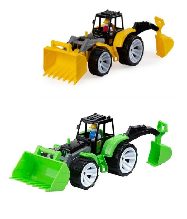 Трактор 2 ківша чорна кабіна 007/17 Ціна (цена) 148.63грн. | придбати  купити (купить) Трактор 2 ківша чорна кабіна 007/17 доставка по Украине, купить книгу, детские игрушки, компакт диски 0