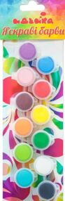 Акрилові фарби Яскраві барви 12 шт