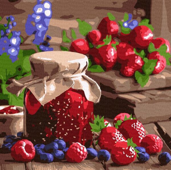 Розпис по номерах Малинове варення 40х40 KHO5727 Ціна (цена) 202.00грн. | придбати  купити (купить) Розпис по номерах Малинове варення 40х40 KHO5727 доставка по Украине, купить книгу, детские игрушки, компакт диски 0