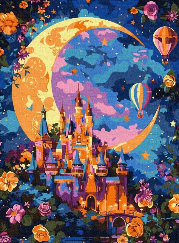 Розпис по номерах Місячна фантазія 30х40 KHO5137 Ціна (цена) 187.00грн. | придбати  купити (купить) Розпис по номерах Місячна фантазія 30х40 KHO5137 доставка по Украине, купить книгу, детские игрушки, компакт диски 0